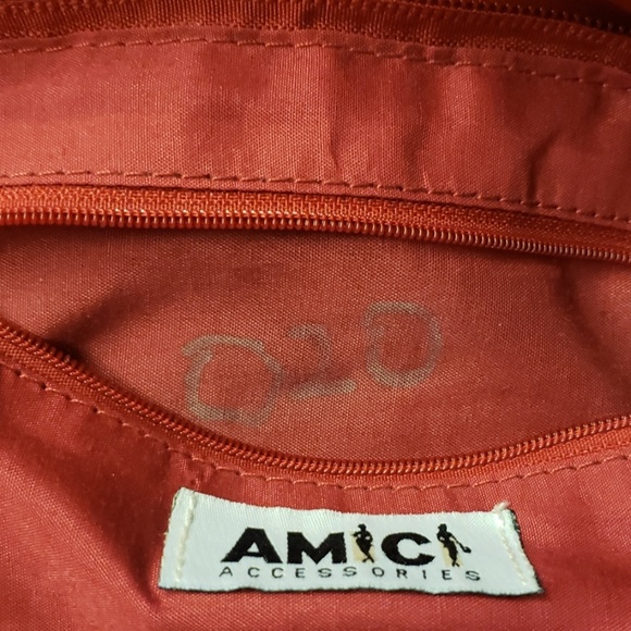 Distressed red vintage style purse a41 - Picture 6 of 6